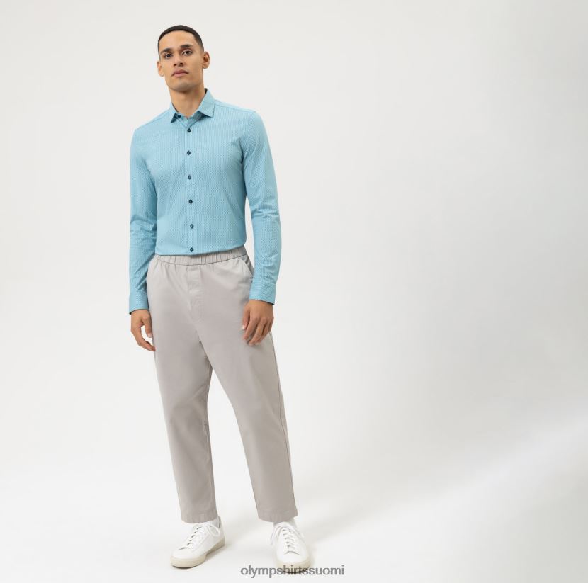 vaatetus OLYMP taso viisi 24/7 body fit, bisnespaita, moderni kent, smaragdi 24N6D584