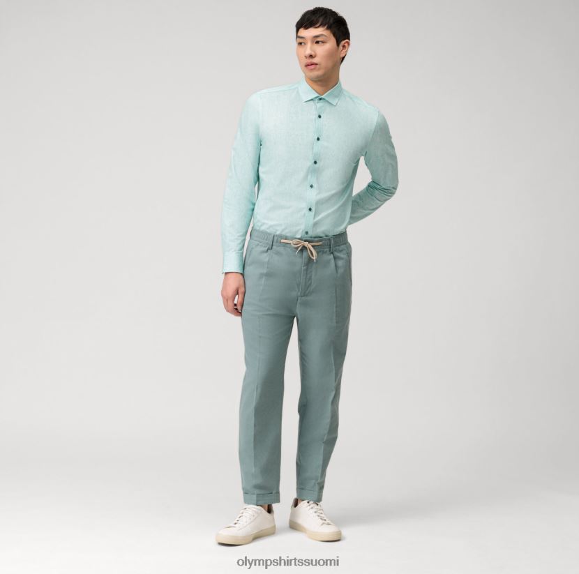 vaatetus OLYMP taso viisi 24/7 body fit, bisnespaita, moderni kent, smaragdi 24N6D672