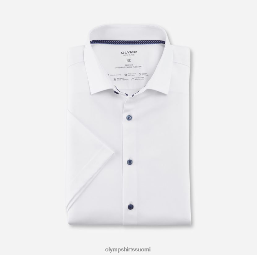 vaatetus OLYMP taso viisi 24/7 body fit, bisnespaita, moderni kent, valkoinen 24N6D567