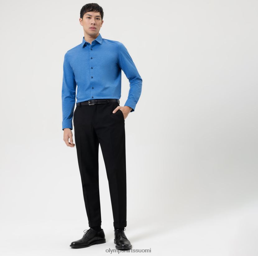 vaatetus OLYMP taso viisi 24/7 body fit, bisnespaita, new york kent, sininen 24N6D344