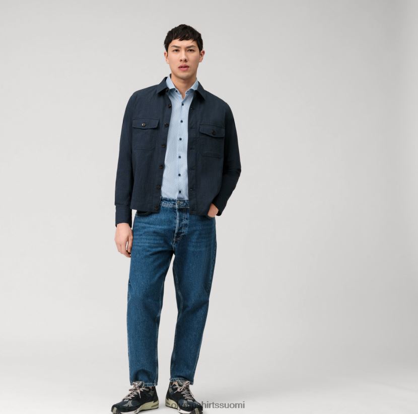 vaatetus OLYMP taso viisi 24/7 body fit, työpaita, kent, bleu 24N6D550