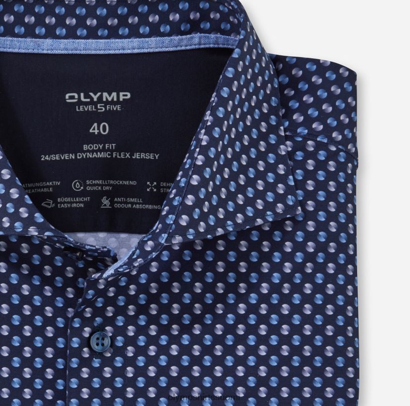 vaatetus OLYMP taso viisi 24/7 body fit, työpaita, kent, meri 24N6D502