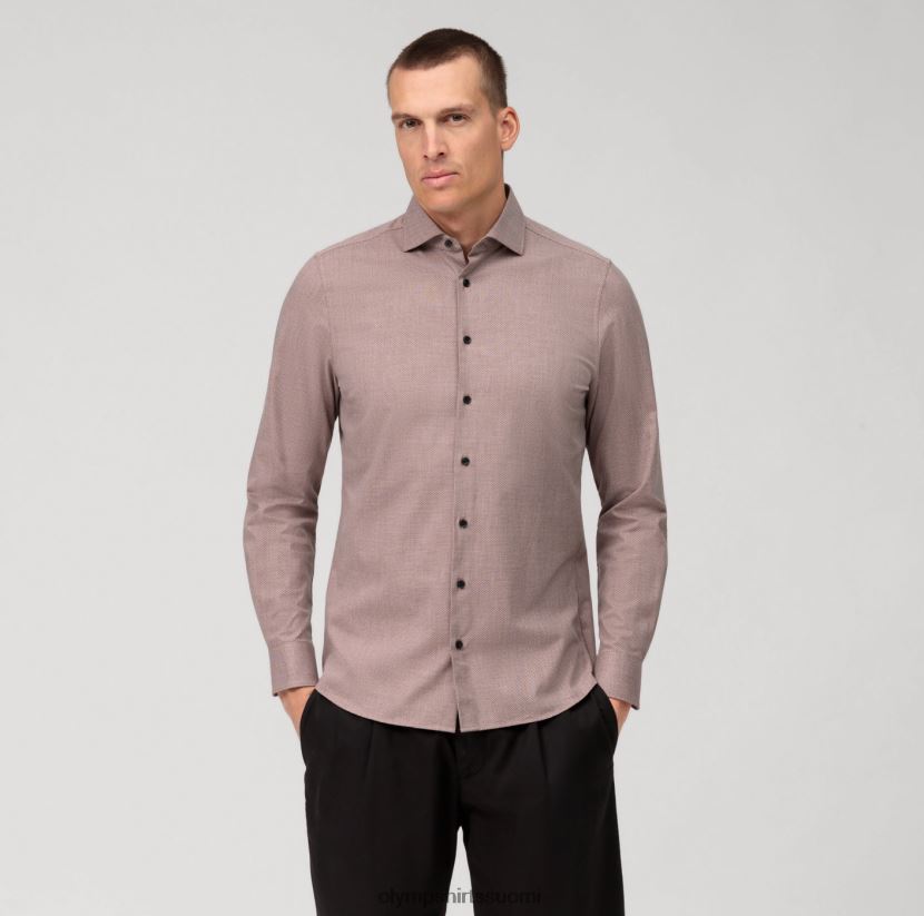 vaatetus OLYMP taso viisi 24/7 body fit, työpaita, kent, punaruskea 24N6D499