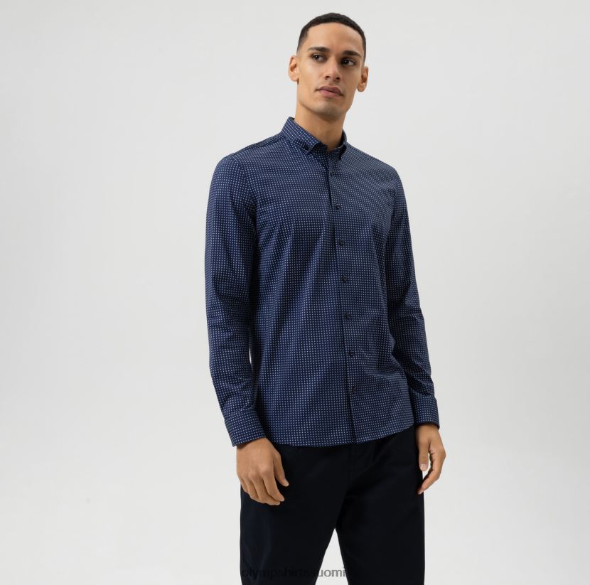 vaatetus OLYMP taso viisi 24/7 body fit, työpaita, napitus, sininen 24N6D779