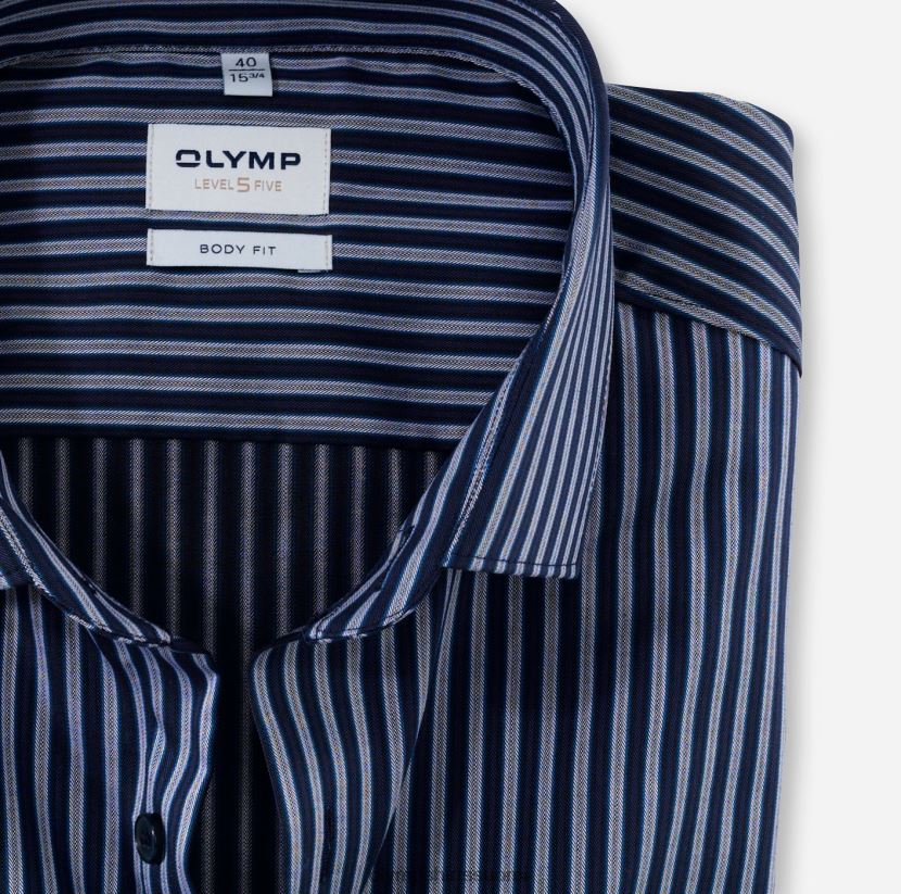 vaatetus OLYMP tason viisi body fit, bisnespaita, moderni kent, meri 24N6D823