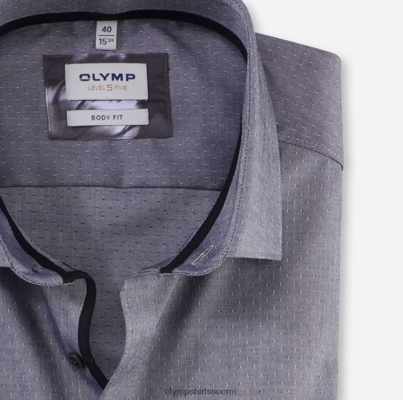 vaatetus OLYMP tason viisi body fit, bisnespaita, moderni kent, musta 24N6D766