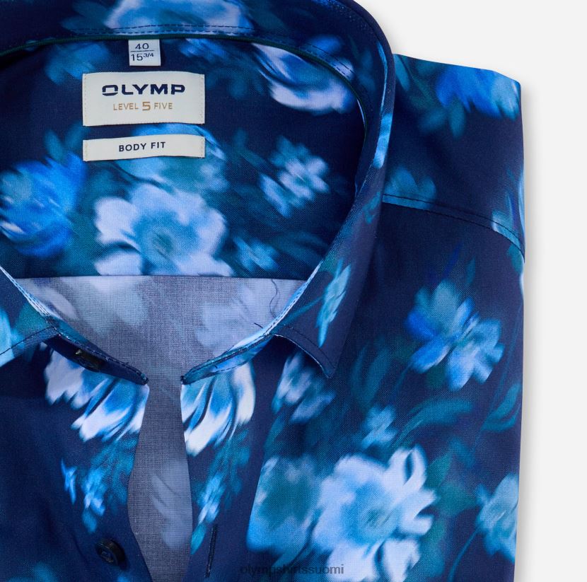vaatetus OLYMP tason viisi body fit, bisnespaita, moderni kent, savunsininen 24N6D767