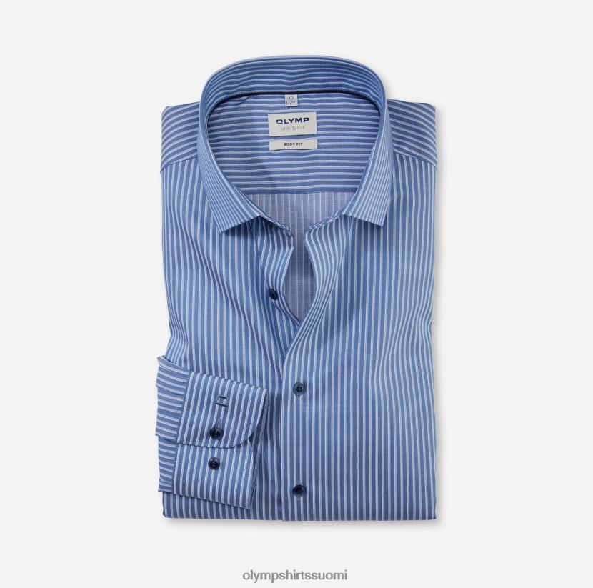 vaatetus OLYMP tason viisi body fit, bisnespaita, moderni kent, savunsininen 24N6D770