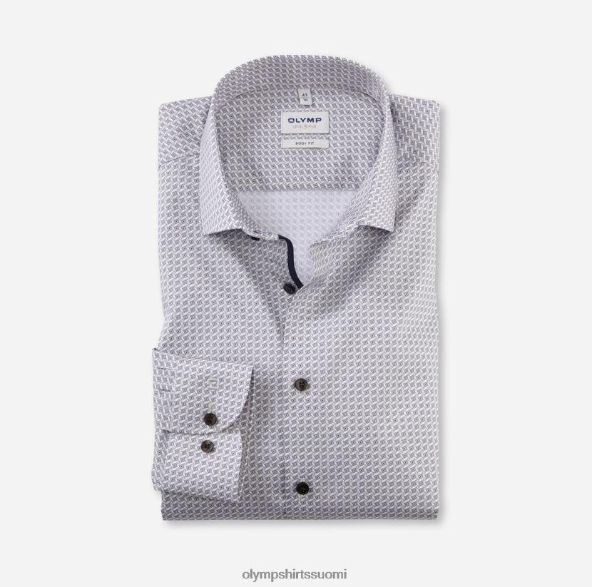 vaatetus OLYMP tason viisi body fit, bisnespaita, moderni kent, taupe 24N6D515