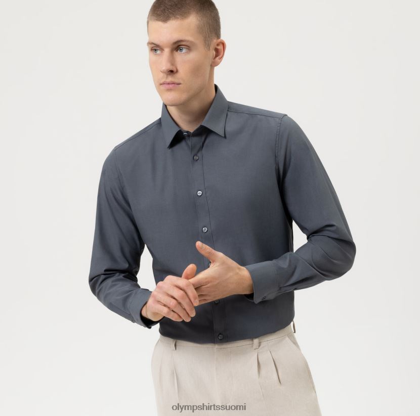 vaatetus OLYMP tason viisi body fit, bisnespaita, new york kent, antrasiitti 24N6D847