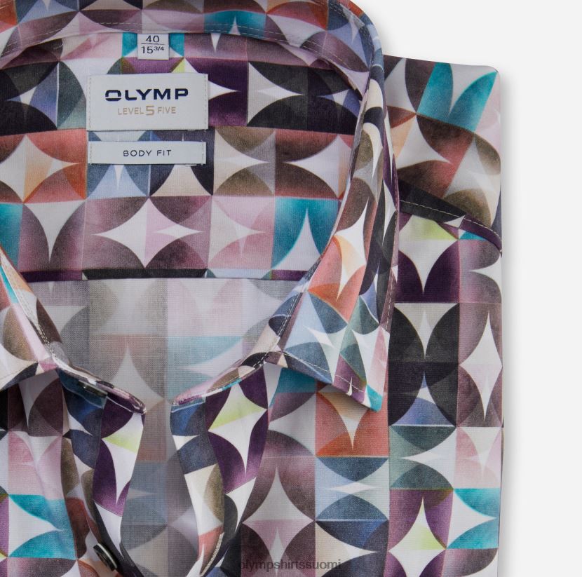 vaatetus OLYMP tason viisi body fit, bisnespaita, new york kent, fuksia 24N6D363