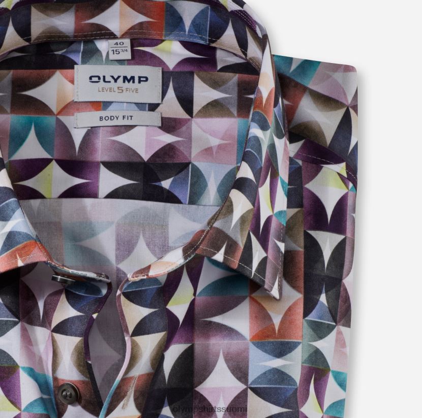 vaatetus OLYMP tason viisi body fit, bisnespaita, new york kent, fuksia 24N6D709