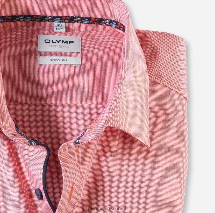vaatetus OLYMP tason viisi body fit, bisnespaita, new york kent, punainen 24N6D360