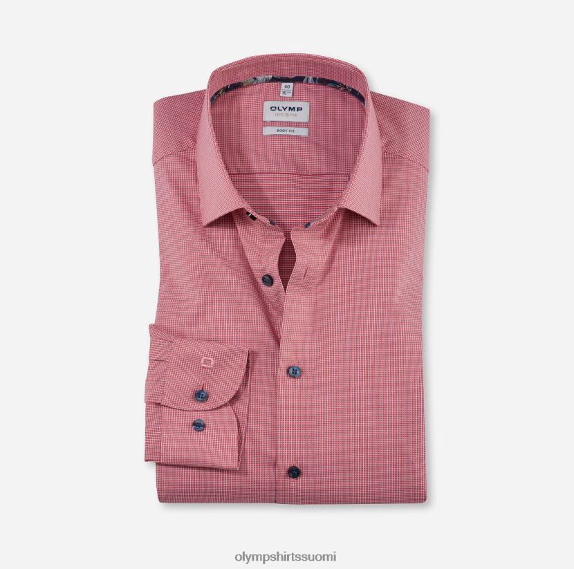 vaatetus OLYMP tason viisi body fit, bisnespaita, new york kent, punainen 24N6D715