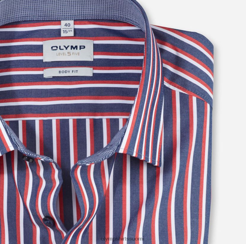 vaatetus OLYMP tason viisi body fit, bisnespaita, new york kent, punainen 24N6D787