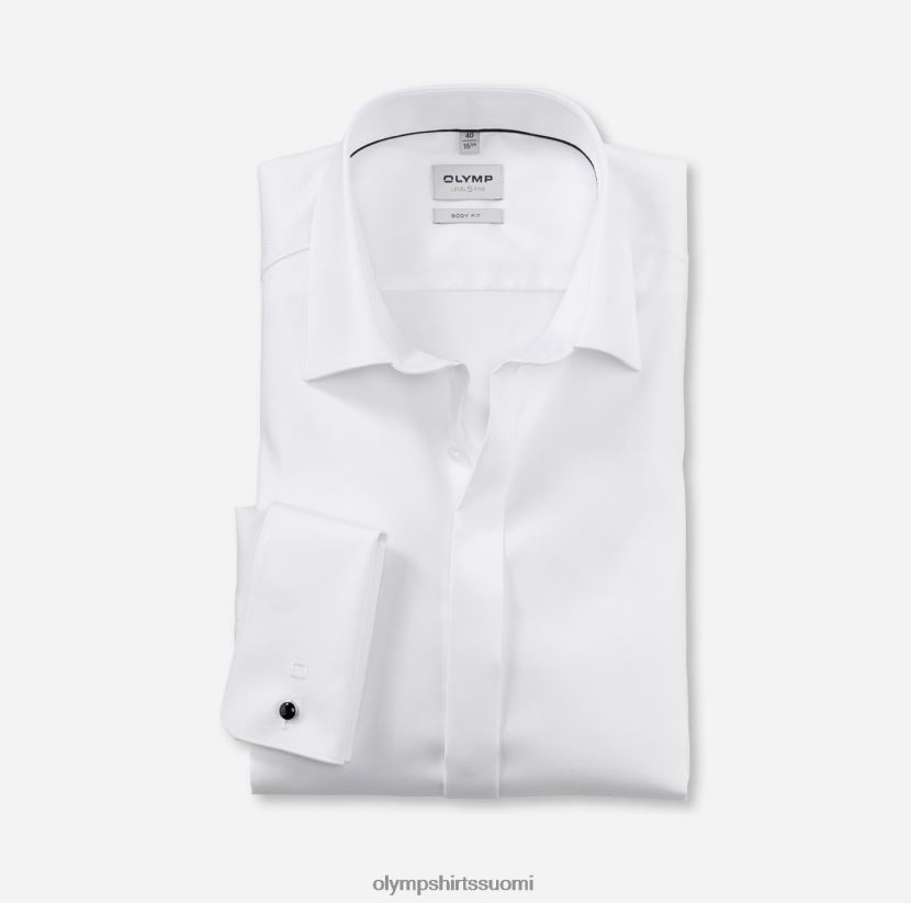 vaatetus OLYMP tason viisi body fit, bisnespaita, new york kent, valkoinen 24N6D430