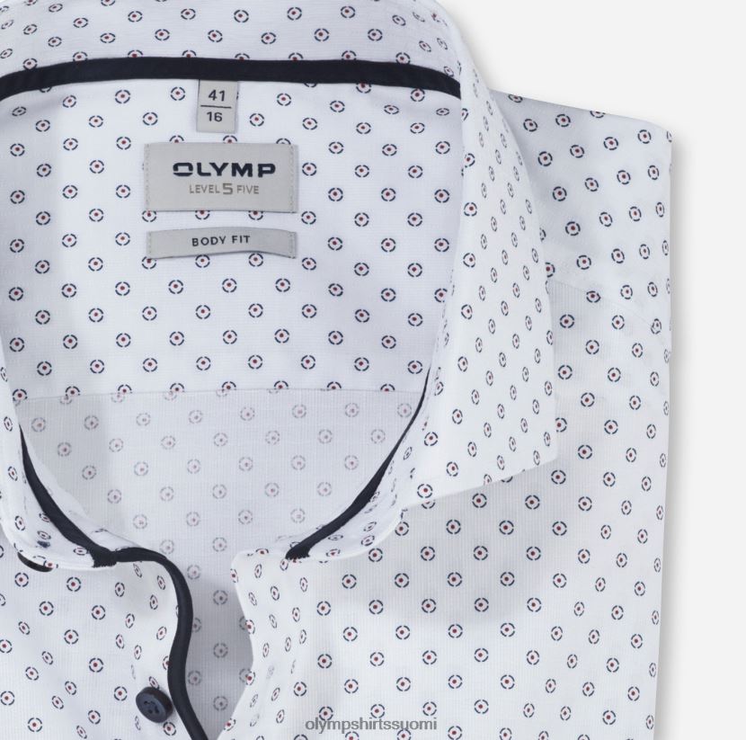 vaatetus OLYMP tason viisi body fit, bisnespaita, royal kent, punainen 24N6D524