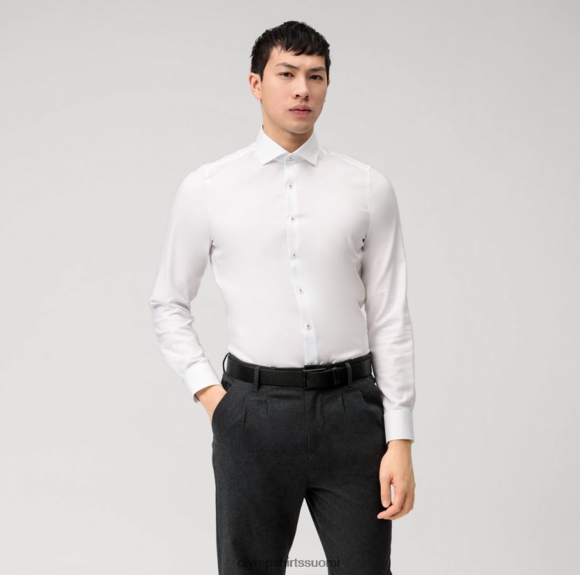 vaatetus OLYMP tason viisi body fit, bisnespaita, royal kent, valkoinen 24N6D697