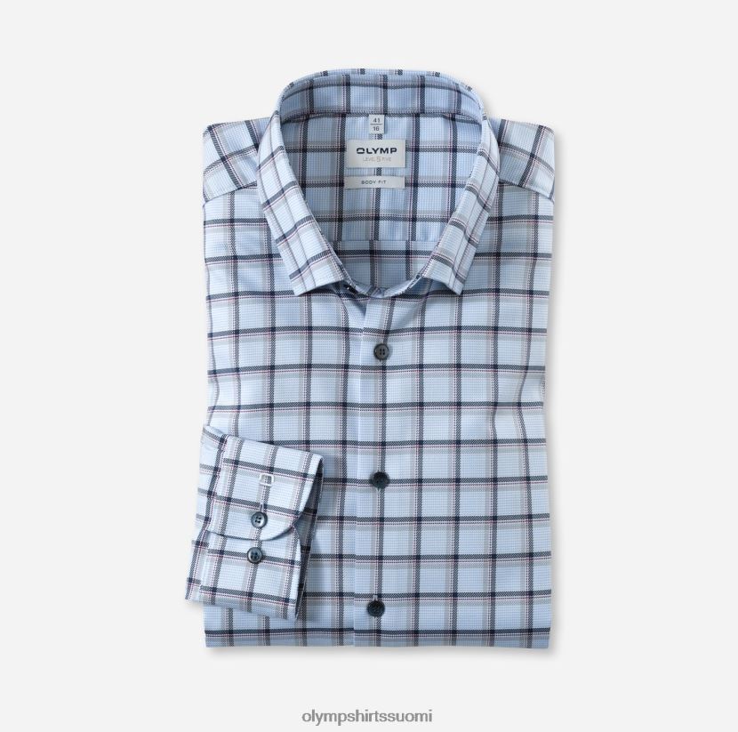 vaatetus OLYMP tason viisi body fit, business-paita, napin alta, sininen 24N6D750