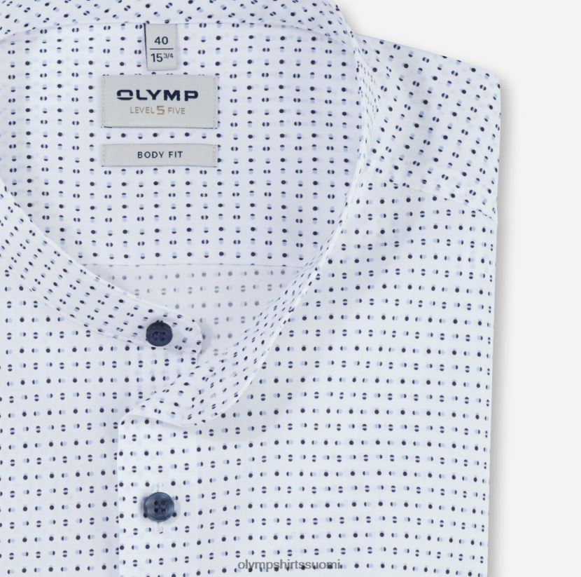 vaatetus OLYMP tason viisi body fit, työpaita, pystykaulus, bleu 24N6D761