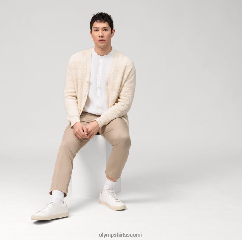 vaatetus OLYMP tason viisi vaate pesty body fit, työpaita, pystykaulus, valkoinen 24N6D424