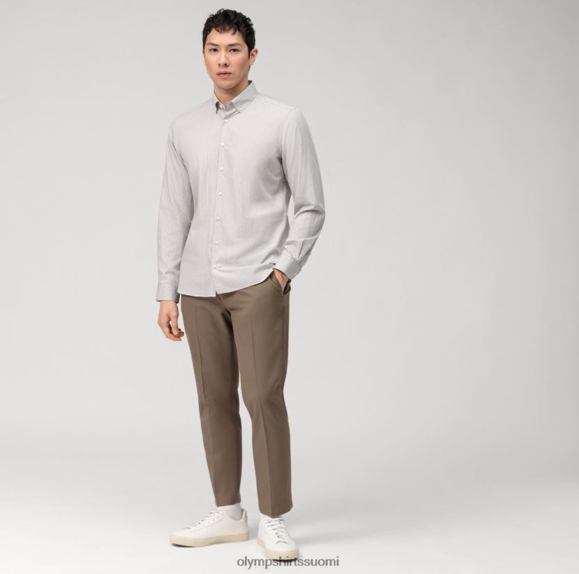 vaatetus OLYMP tason viisi vaate pesty vartalomalli, bisnespaita, napitus, taupe 24N6D553