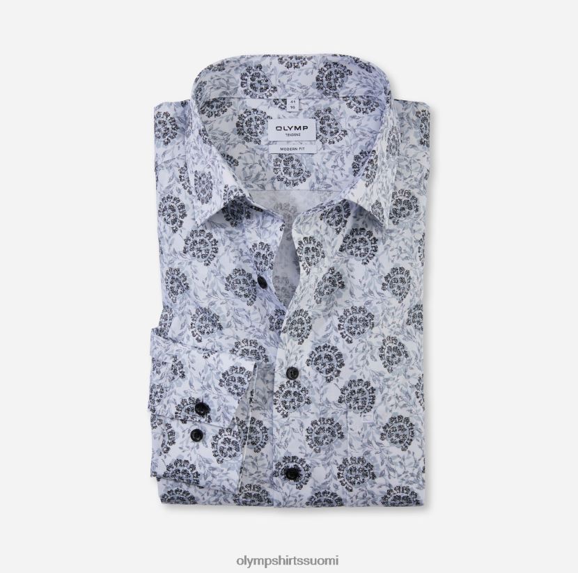 vaatetus OLYMP tendenz modern fit, bisnespaita, uusi kent, hopeanharmaa 24N6D1738