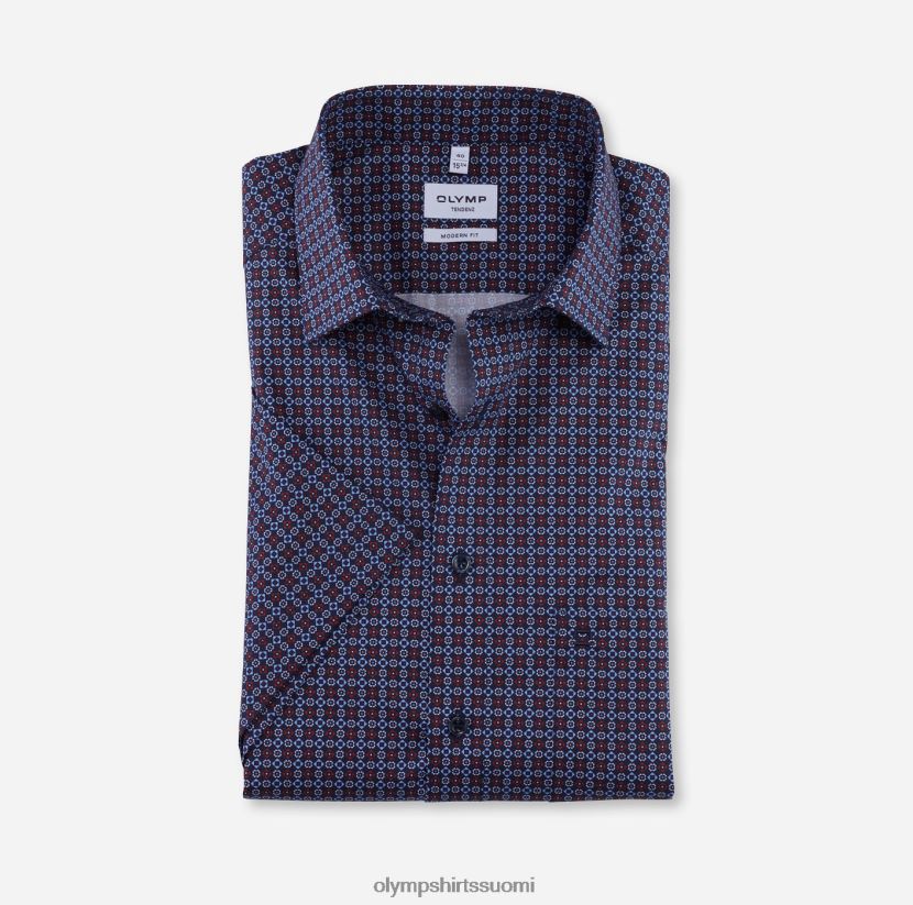 vaatetus OLYMP tendenz modern fit, bisnespaita, uusi kent, punainen 24N6D1715