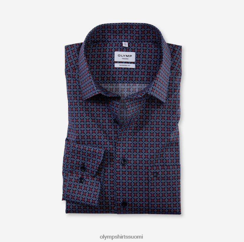 vaatetus OLYMP tendenz modern fit, bisnespaita, uusi kent, punainen 24N6D1725